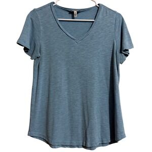 Jessica Simpson Womens Blue V Neck T Shirt Size Medium